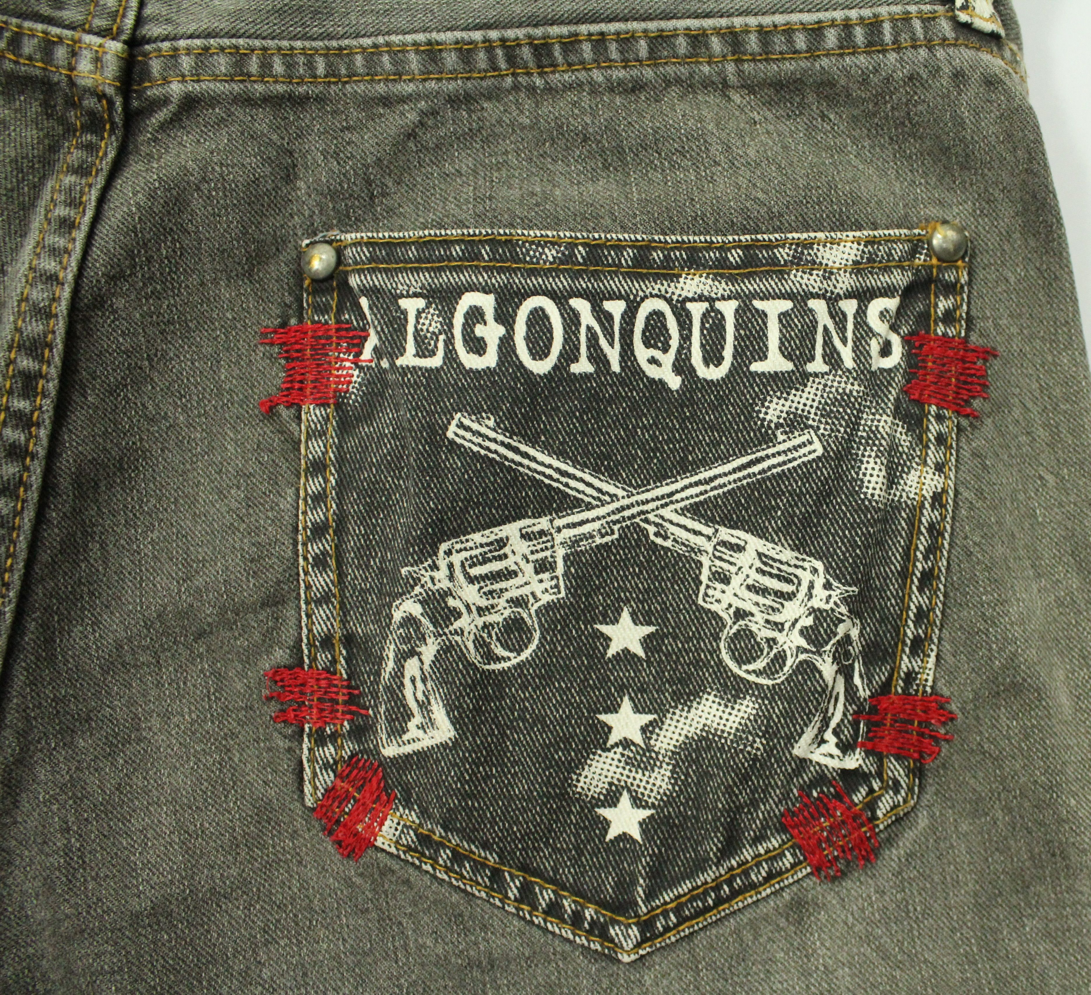 If Six Was Nine × In The Attic × Tornado Mart ALGONQUINS Denim Japanese Punk Gothic Grunge Outseam Riveted Size 32" / US 10 / IT 46 - 16 Thumbnail