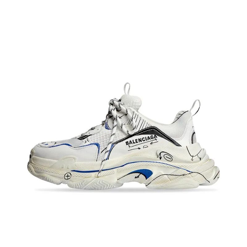 Balenciaga o1bcso1str1224 Triple S Sketch Sneakers in Multicolor Size US 11 / IT 41 - 7 Thumbnail