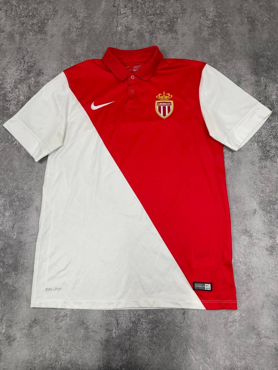 Nike Nike AS Monaco Home FootballJersey Shirt2014-2015 Red White Size US M / EU 48-50 / 2 - 1 Thumbnail