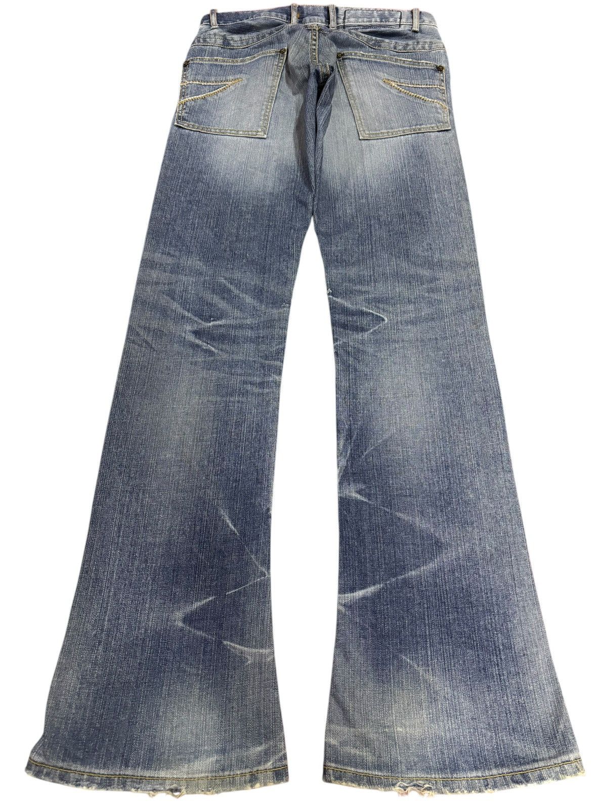 Japan Blue × Japanese Brand Vintage Japan Blue Way Flared Bootcut Strike Faded Jeans Size US 29 - 2 Thumbnail