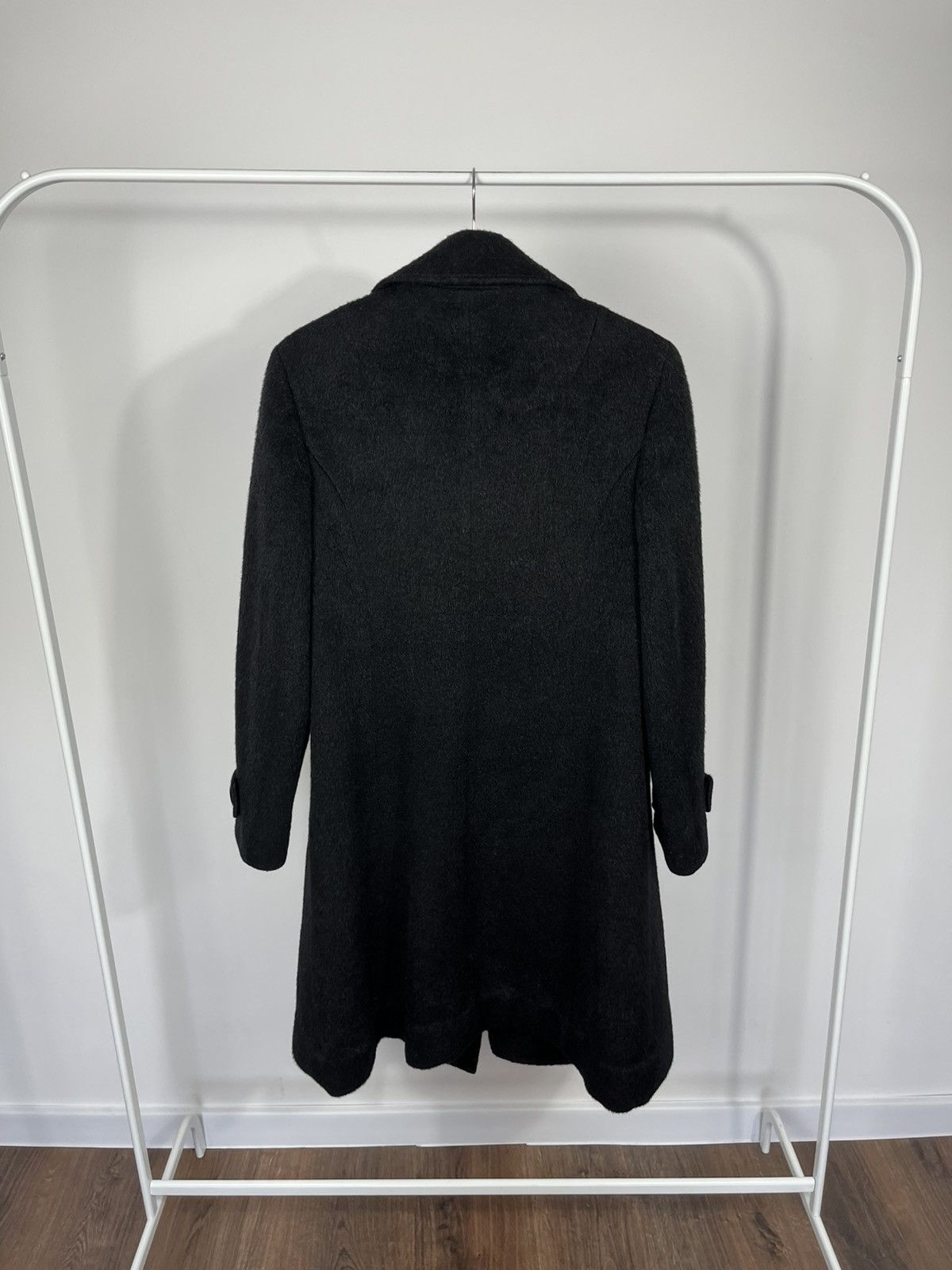 Other Vintage Black Wool Mohair Coat Women Button Mid Length Size M / US 6-8 / IT 42-44 - 15 Thumbnail