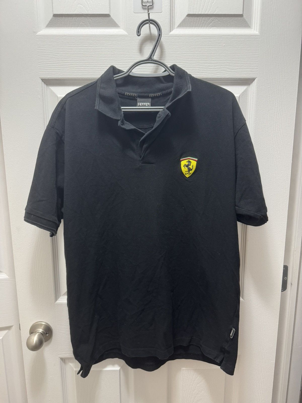 Ferrari Ferrari Black Polo Racing Vintage Car Shirt Rare Size US L / EU 52-54 / 3 - 1 Thumbnail