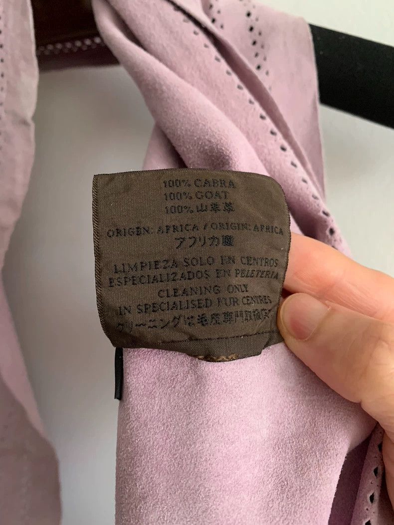 Loewe LOEWE Light purple sheepskin tasseled scarf Size ONE SIZE - 6 Thumbnail