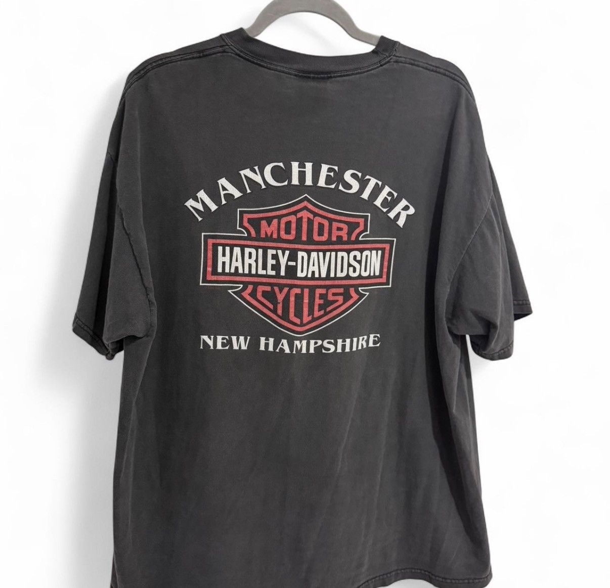Harley Davidson 90's Rare print Harley Davidson Manchester shirt Size US XL / EU 56 / 4 - 3 Thumbnail