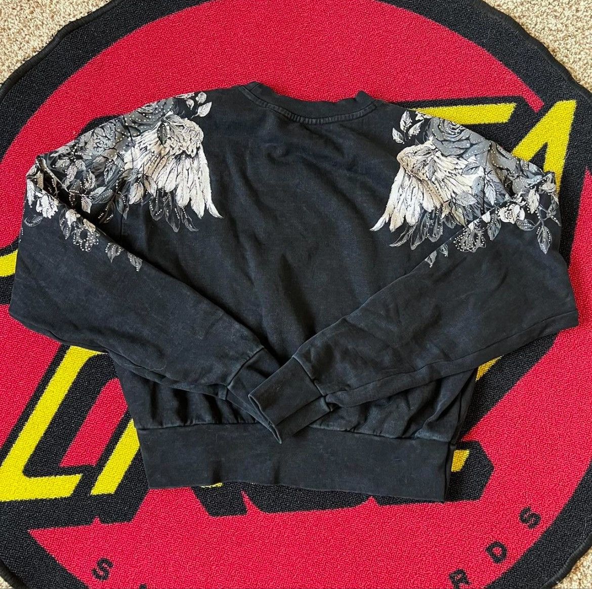 Affliction Affliction Rhinestone Wing Crewneck Size XL / US 12-14 / IT 48-50 - 2 Thumbnail