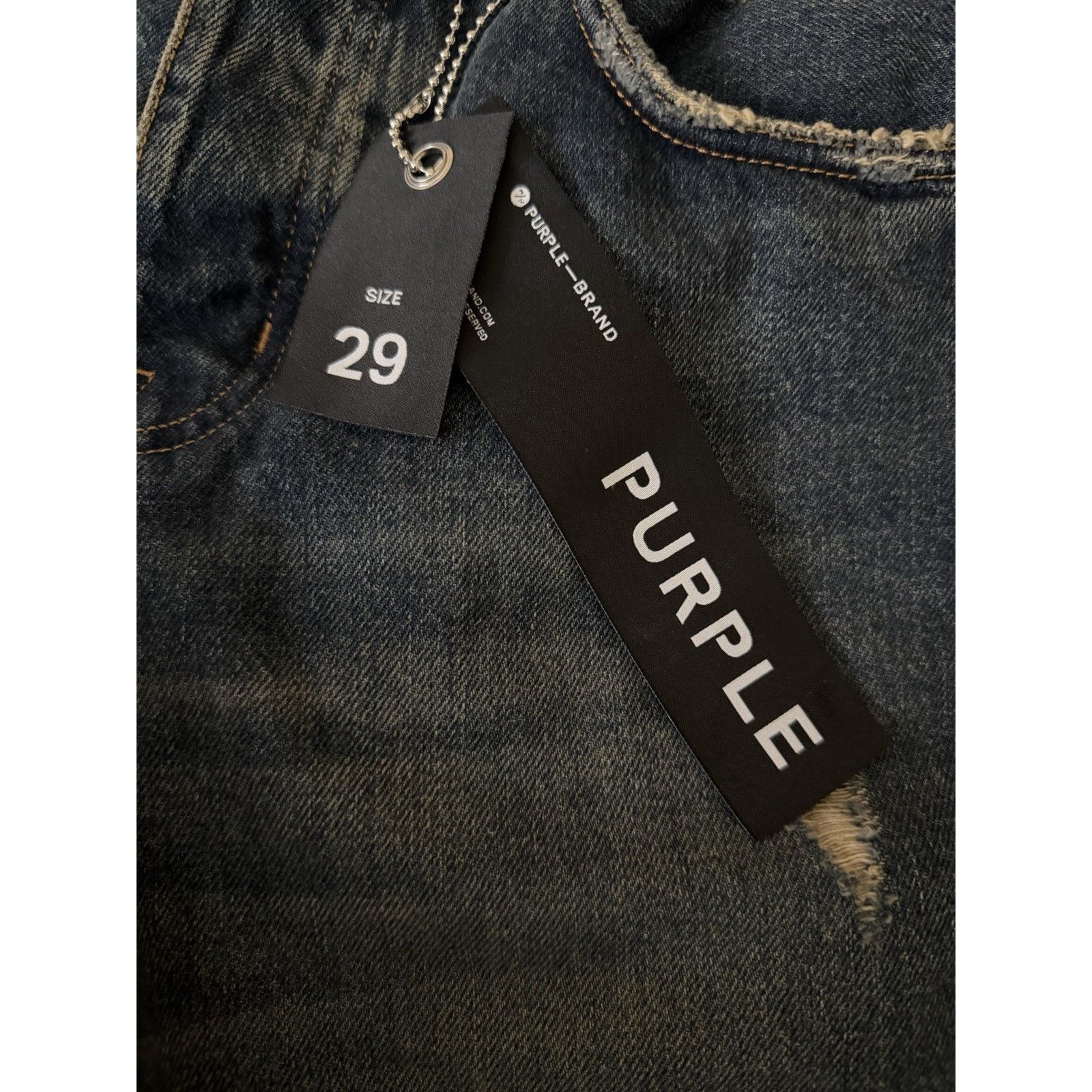 Purple Brand Purple Brand Jeans Mens Wide Leg Jeans Italy P018 Size 32/32 Size US 29 - 8 Thumbnail