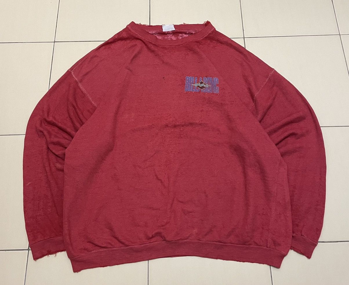 Billabong Vtg 90s Billabong Surf Trashed / Damaged Sweatshirt Size US XXL / EU 58 / 5 - 2 Thumbnail