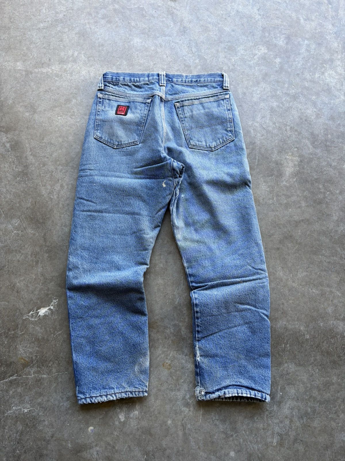 Wrangler Wrangler Faded Flannel Lined Baggy Workwear Denim Size US 32 / EU 48 - 5 Thumbnail