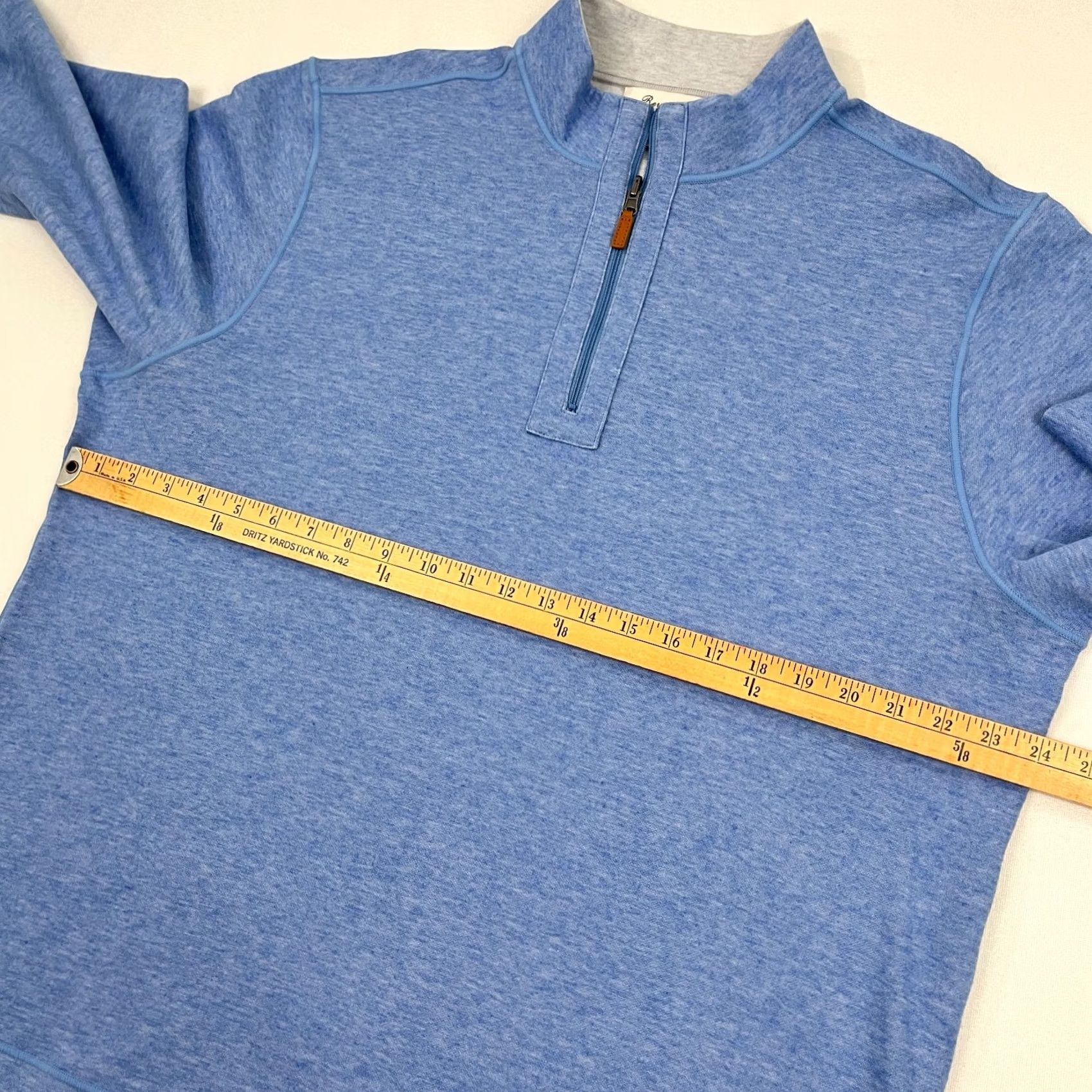 CO VINTAGE Collars & Co Reversible Sweater Mens XL Blue Gray Quarter Zip Pullover Casual Size US XL / EU 56 / 4 - 4 Thumbnail