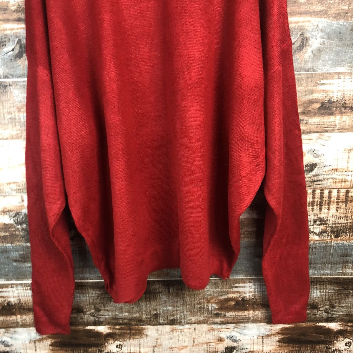 Homespun Knitwear × Japanese Brand Freaks Store Red palin Knitwear #A1858 Size M / US 6-8 / IT 42-44 - 6 Thumbnail