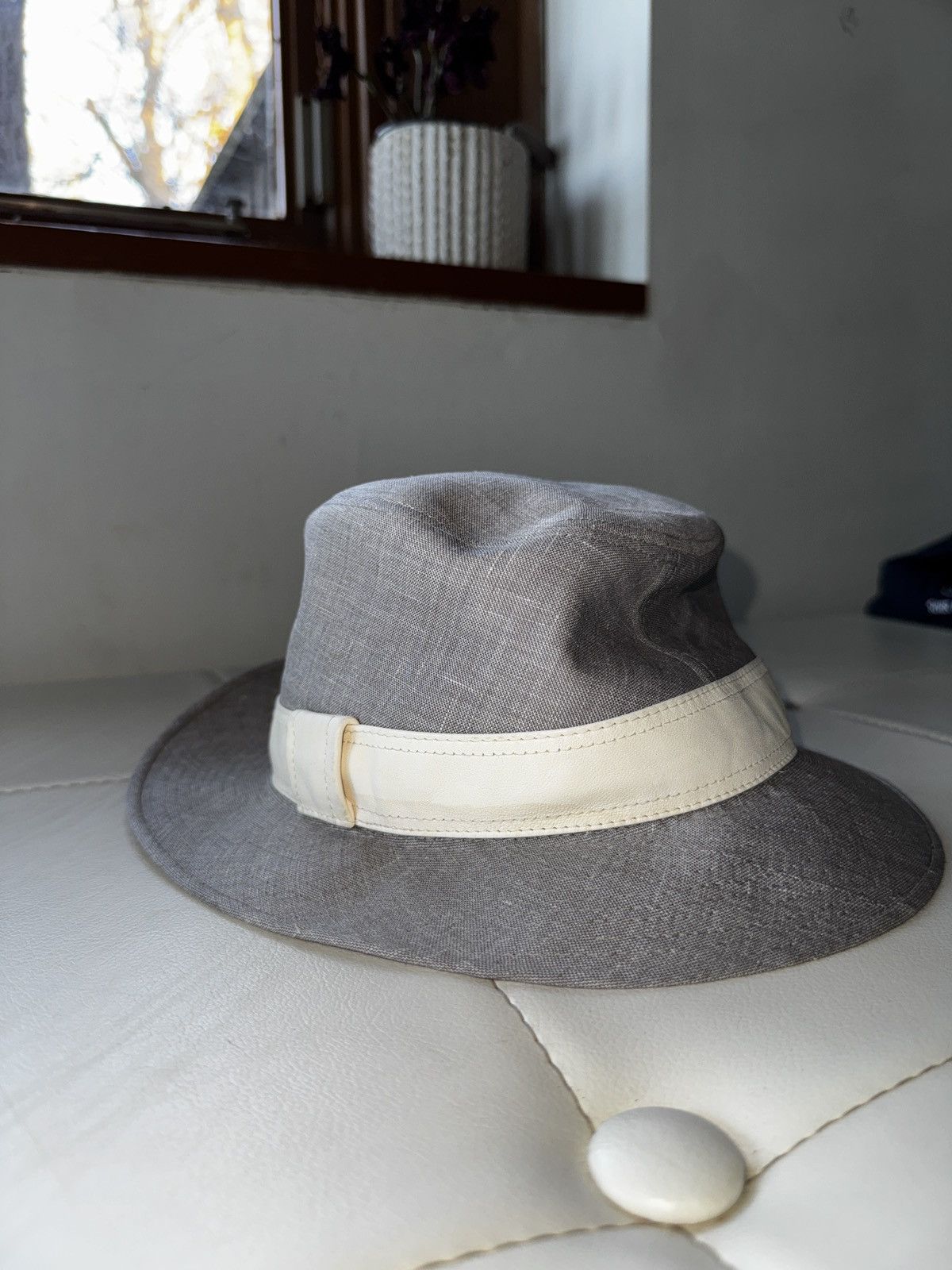 Hermes Grey HERMES Fedora Hat Size ONE SIZE - 1 Thumbnail