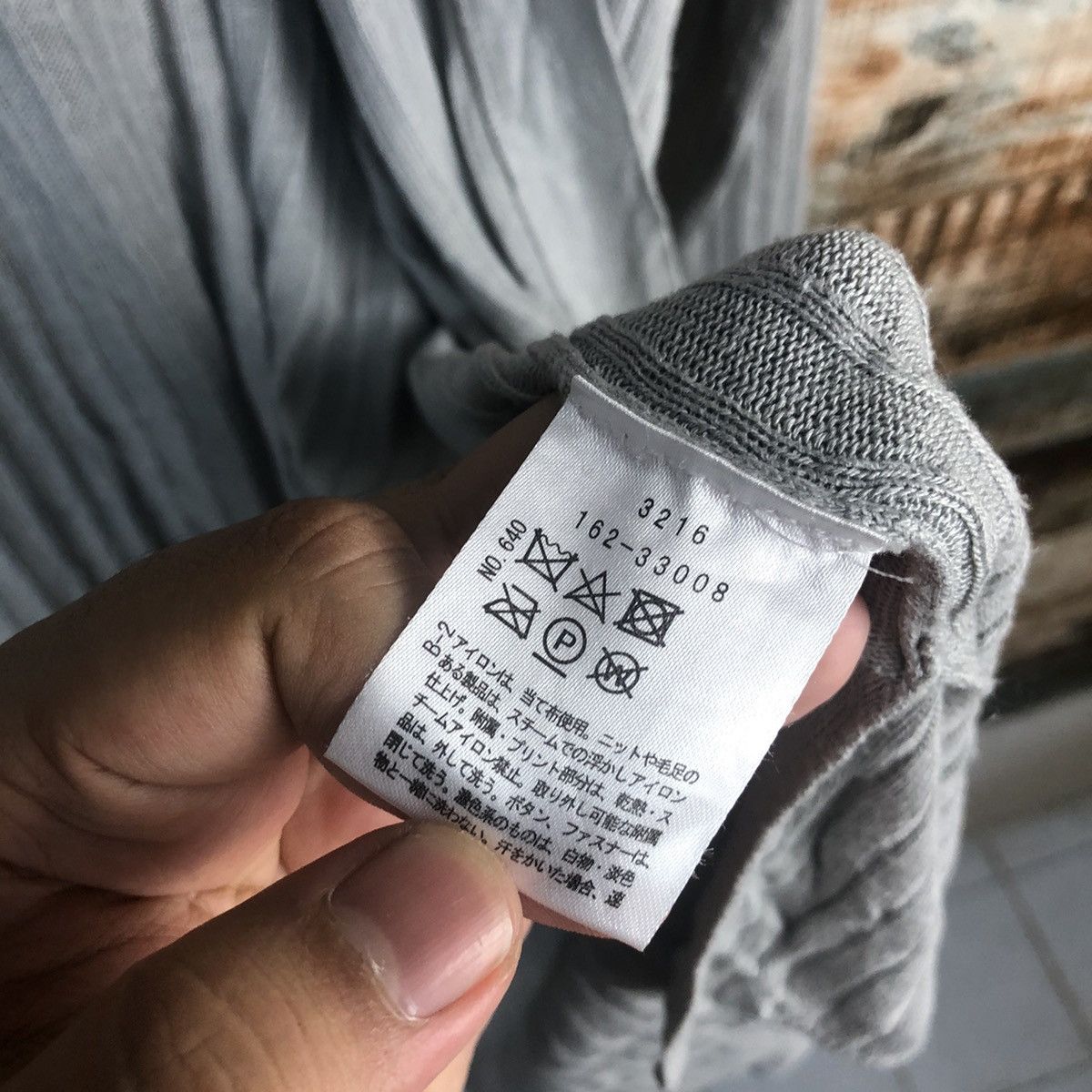 Japanese Brand Ozoc Grey Cardigan Knitwear #A1287 Size M / US 6-8 / IT 42-44 - 9 Thumbnail