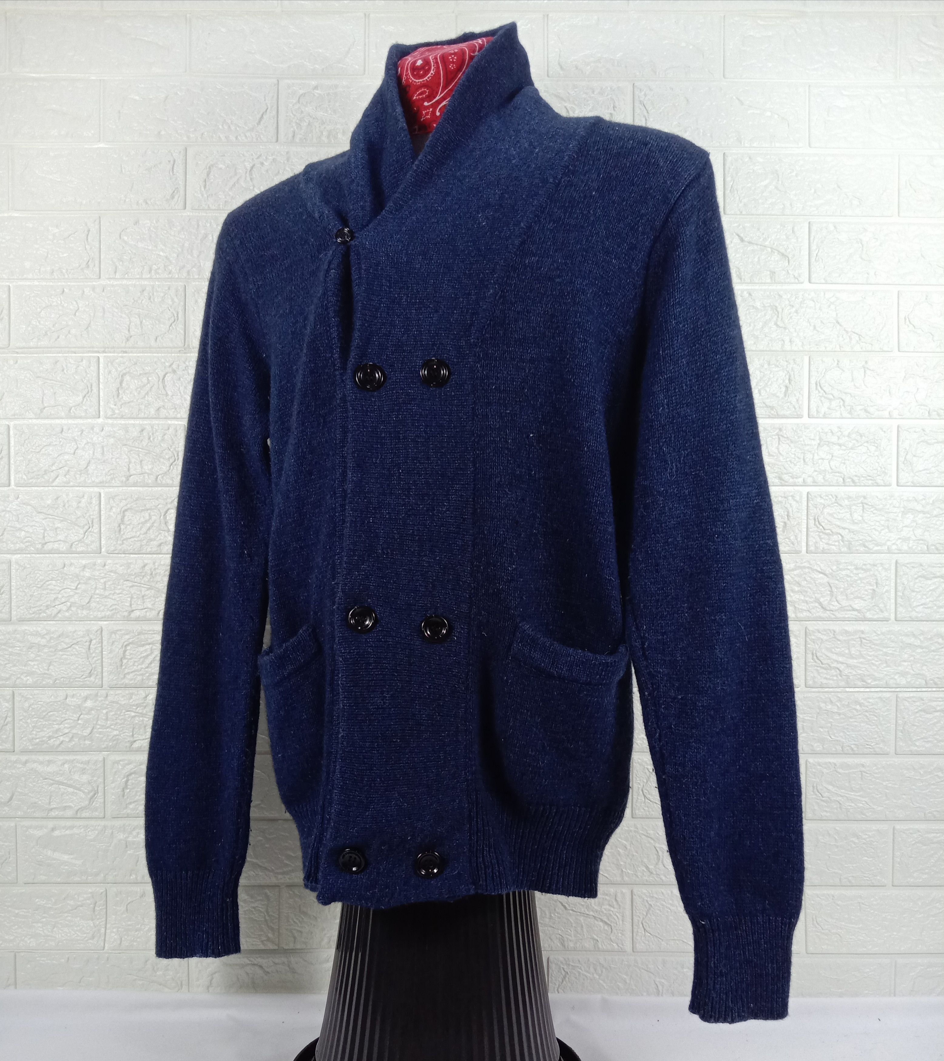 Beams Plus Vintage Beams Knit Wool Cardigan Size US L / EU 52-54 / 3 - 3 Thumbnail