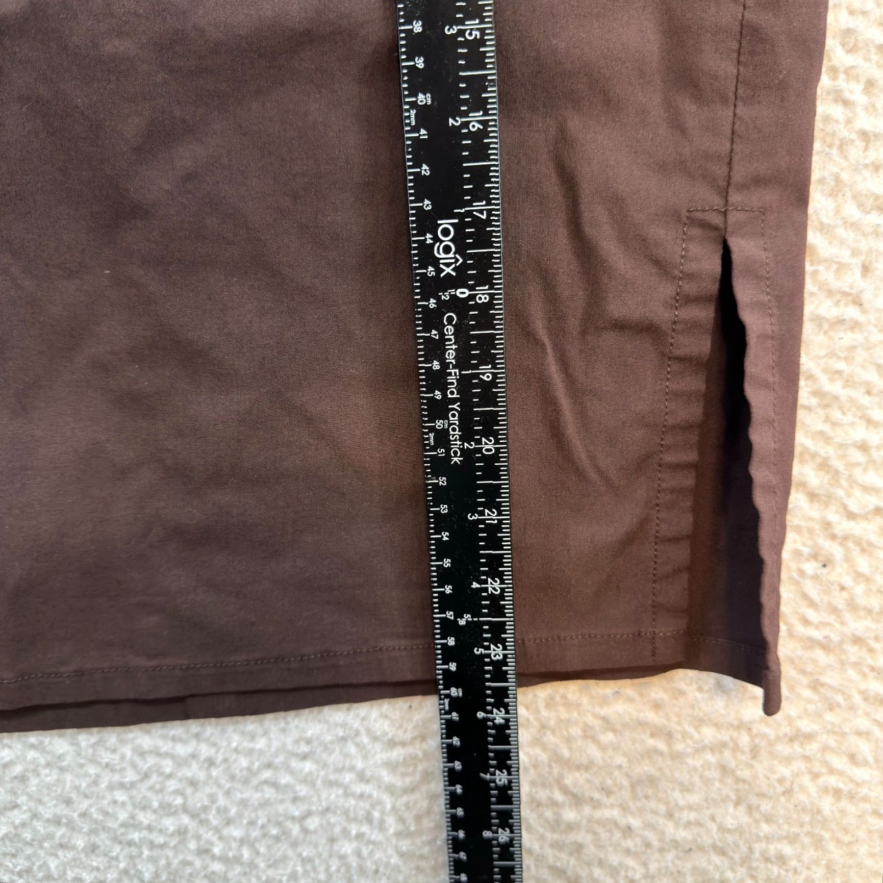 Vintage VINTAGE 90s Y2K Skirt 2 Brown Knee High Pencil Slit Office Career Corpcore Womens 2 25 Max Studio Size 26" / US 2 / IT 38 - 7 Thumbnail