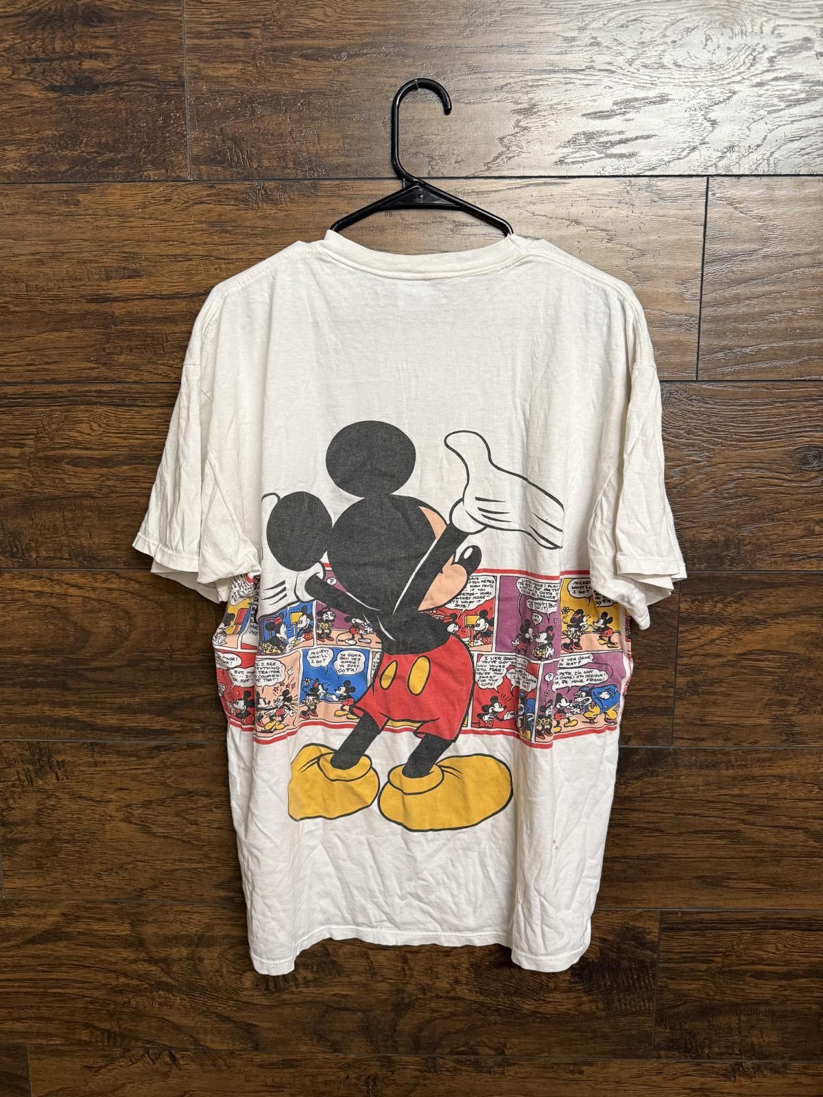 Designer VTG Mickey Mouse Comic Strip T-shirt Velva Sheen Wrap Tee XL Size US XL / EU 56 / 4 - 2 Thumbnail
