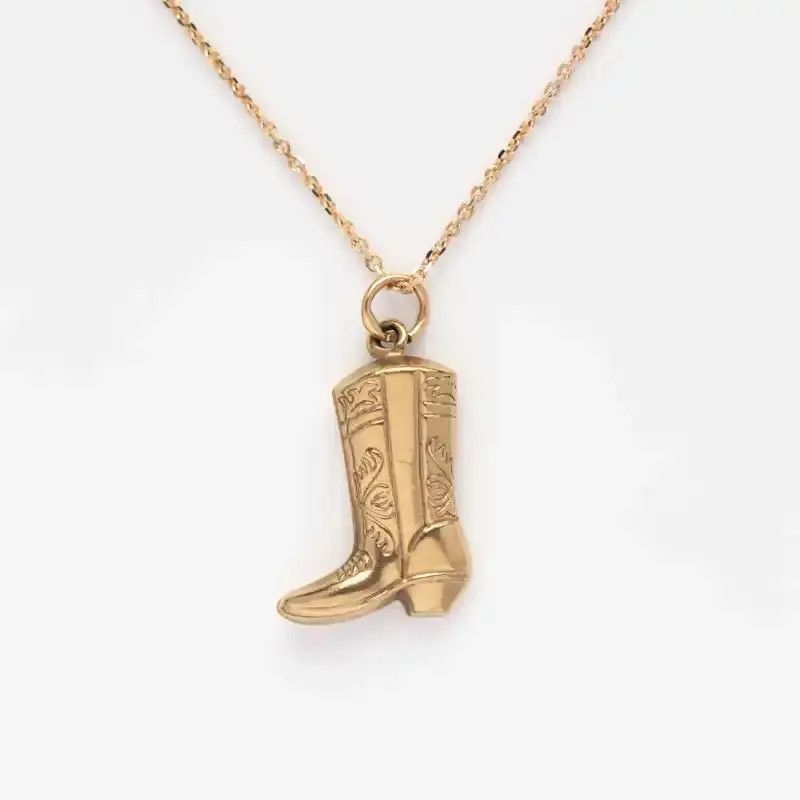 Other Cowboy Boots Pendant Necklace Size ONE SIZE - 3 Thumbnail