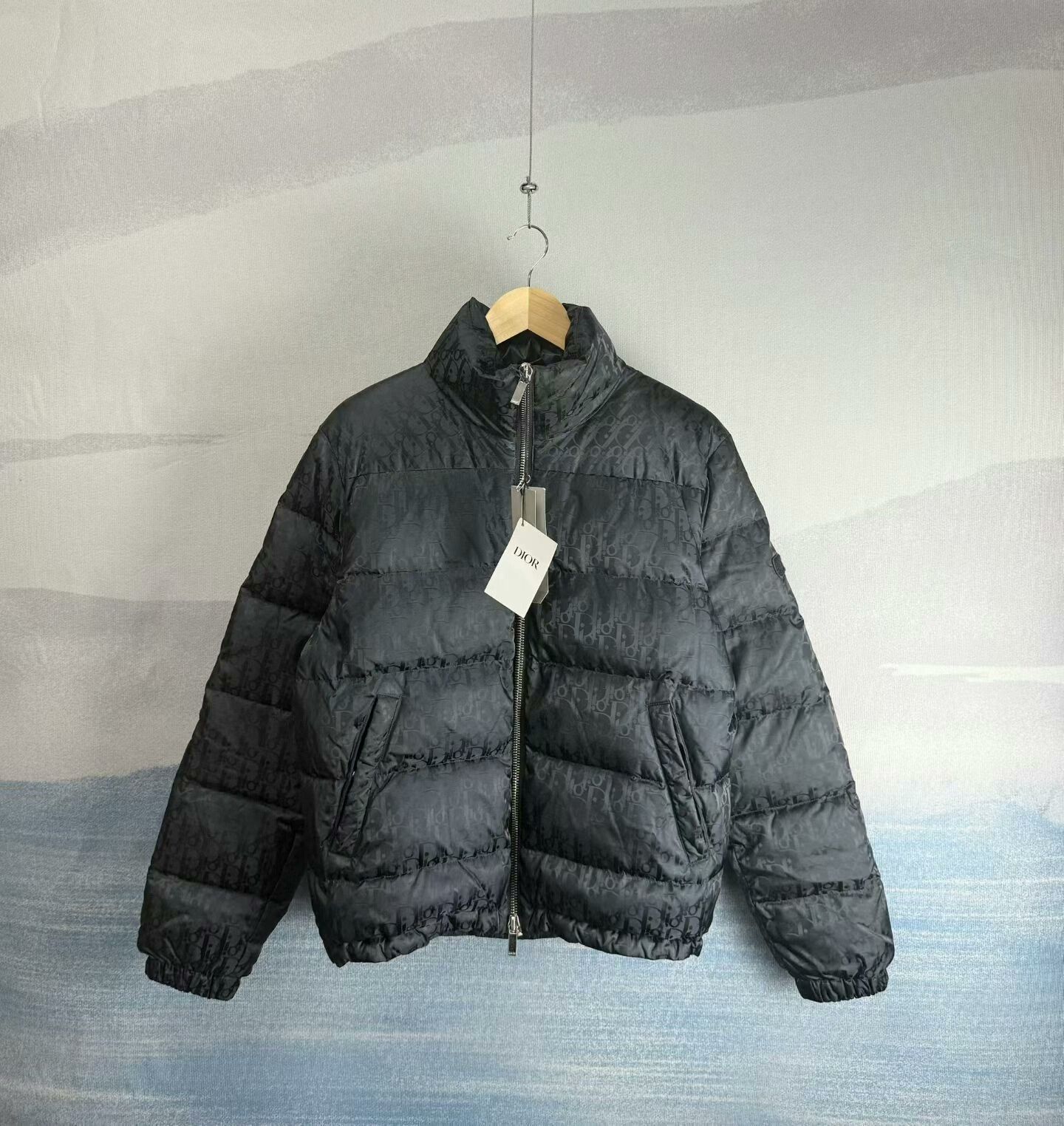 Dior dior black-blue logo zip puffer jacket Size US L / EU 52-54 / 3 - 1 Thumbnail