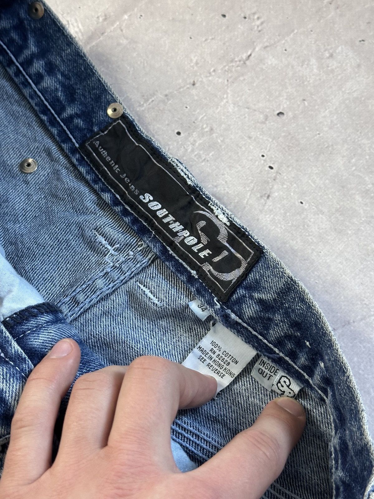 Southpole × Vintage Southpole Vintage Baggy Jeans Dynamic Equipment SK8 Y2K Size US 34 / EU 50 - 8 Thumbnail