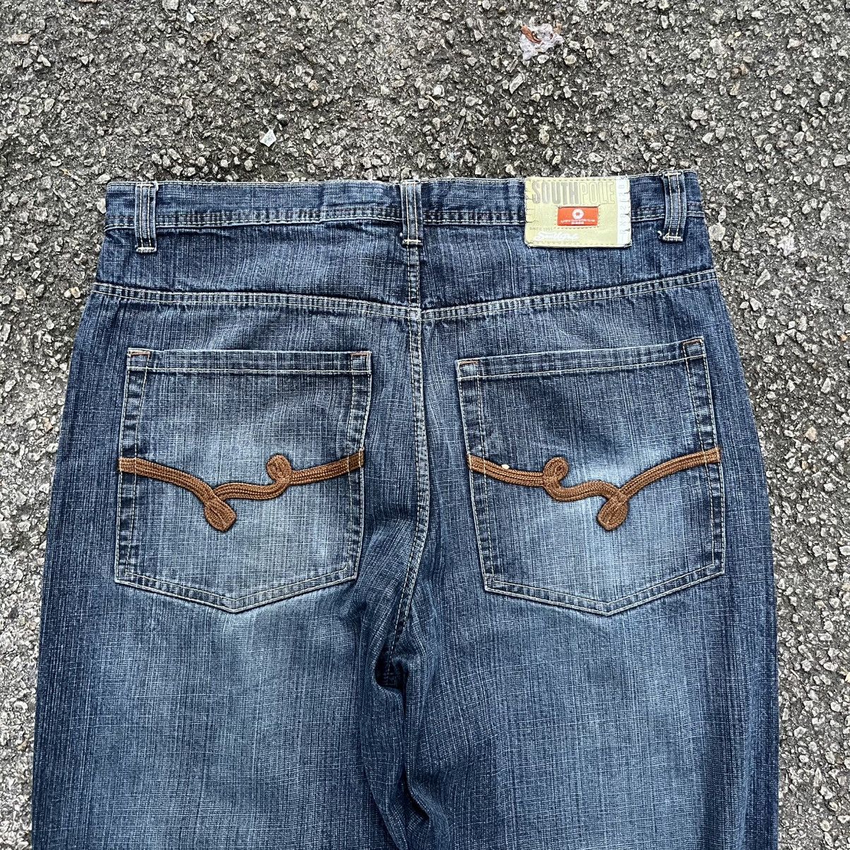 Southpole Y2K Southpole Orange Tab Baggy Jeans Faded Blue Denim Jnco Size US 38 / EU 54 - 10 Thumbnail
