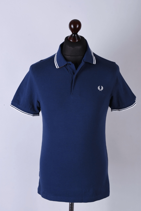 Fred Perry Fred Perry Navy Polo Shirt Twin Tipped Collar Size S Size US S / EU 44-46 / 1 - 1 Thumbnail