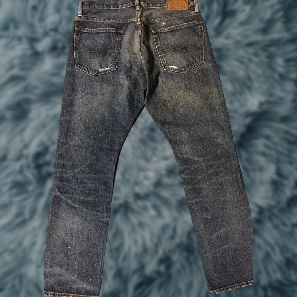 Polo Ralph Lauren Polo Ralph Lauren Varick Slim Jeans 34/31 Blue Vtg 90s Sport Man Clothing Polo Ralph Lauren Varick Slim Distressed Paint Jeans 34/31 90s Mens Jeans Size US S / EU 44-46 / 1 - 1 Thumbnail