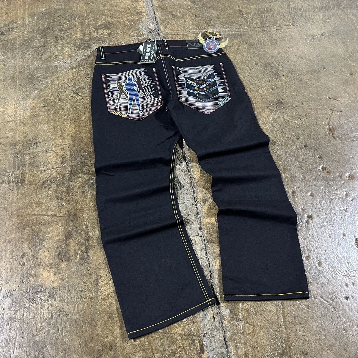 JNCO × Southpole × Vintage Crazy Vintage Y2K Baggy Skater Pants Wings Girls Wide Leg Size US 40 / EU 56 - 3 Thumbnail