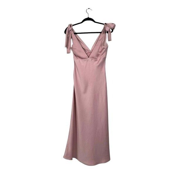 Sachin & Babi BHLDN Sachin & Babi Hudson Satin Charmeuse Midi Dress in Dus Size S / US 4 / IT 40 - 7 Thumbnail