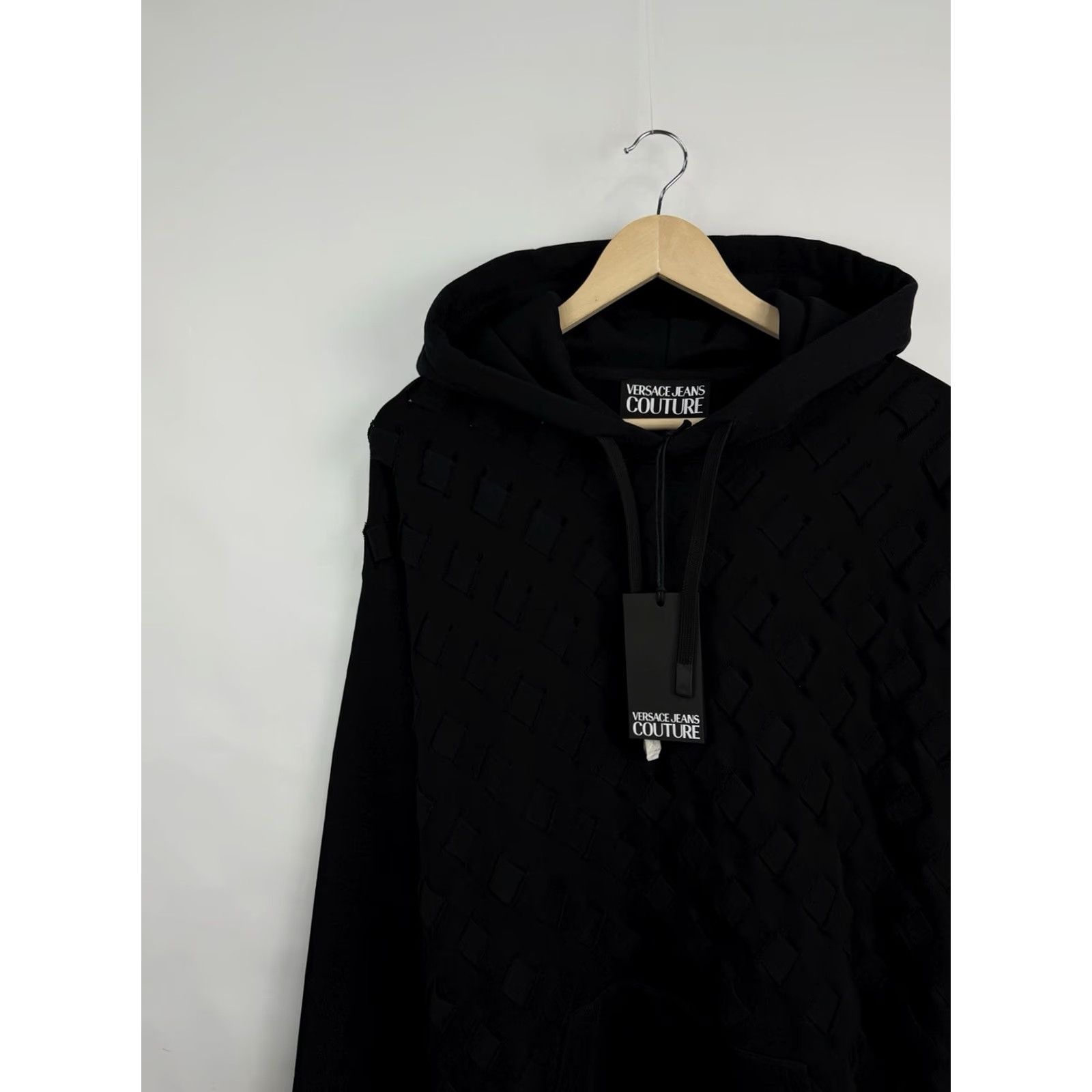 Versace Jeans Couture Versace Jeans Couture Hoodie Men L Black Avant Gard Loose Fit NWT Size US L / EU 52-54 / 3 - 6 Thumbnail