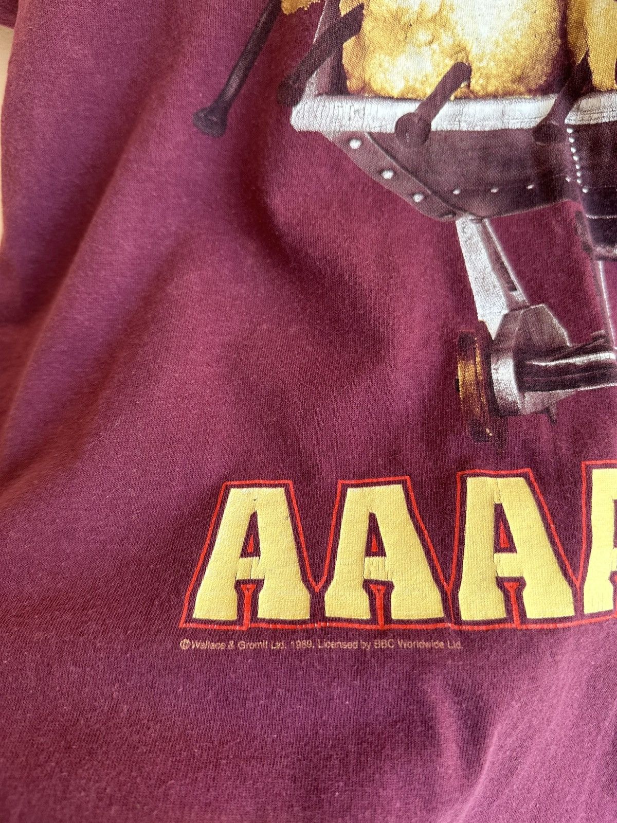 Cartoon Network × Vintage Vintage 1989 Wallace And Gromit Aardman Cartoon Network Tee Size US L / EU 52-54 / 3 - 12 Thumbnail