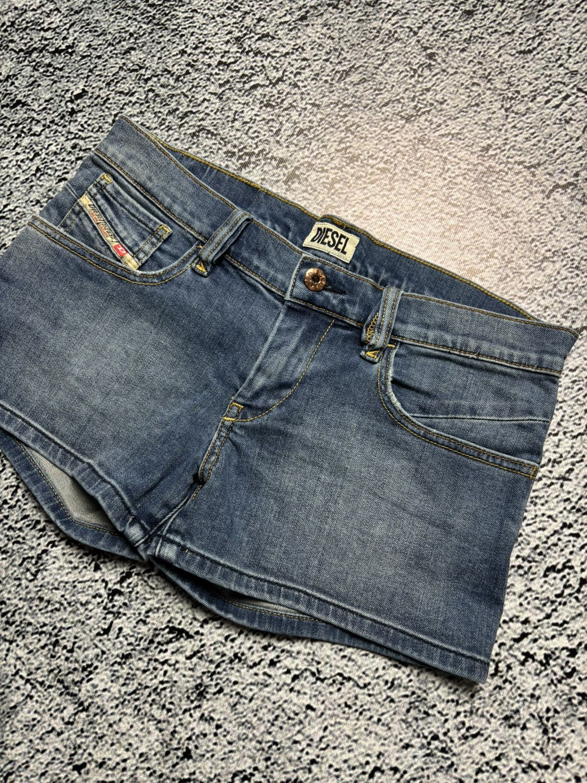Diesel × Vintage Vintage 2000s Diesel mini y2k sexy shorts Size 26" / US 2 / IT 38 - 2 Thumbnail