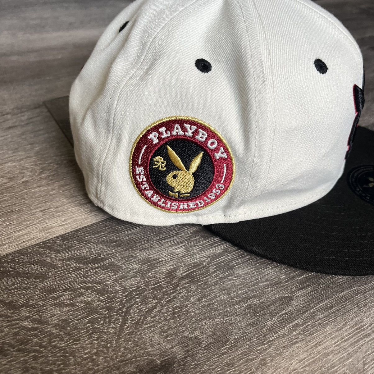 Playboy Playboy x Lids Nazzy Logo Snapback Flat Brim Hat Size ONE SIZE - 3 Thumbnail