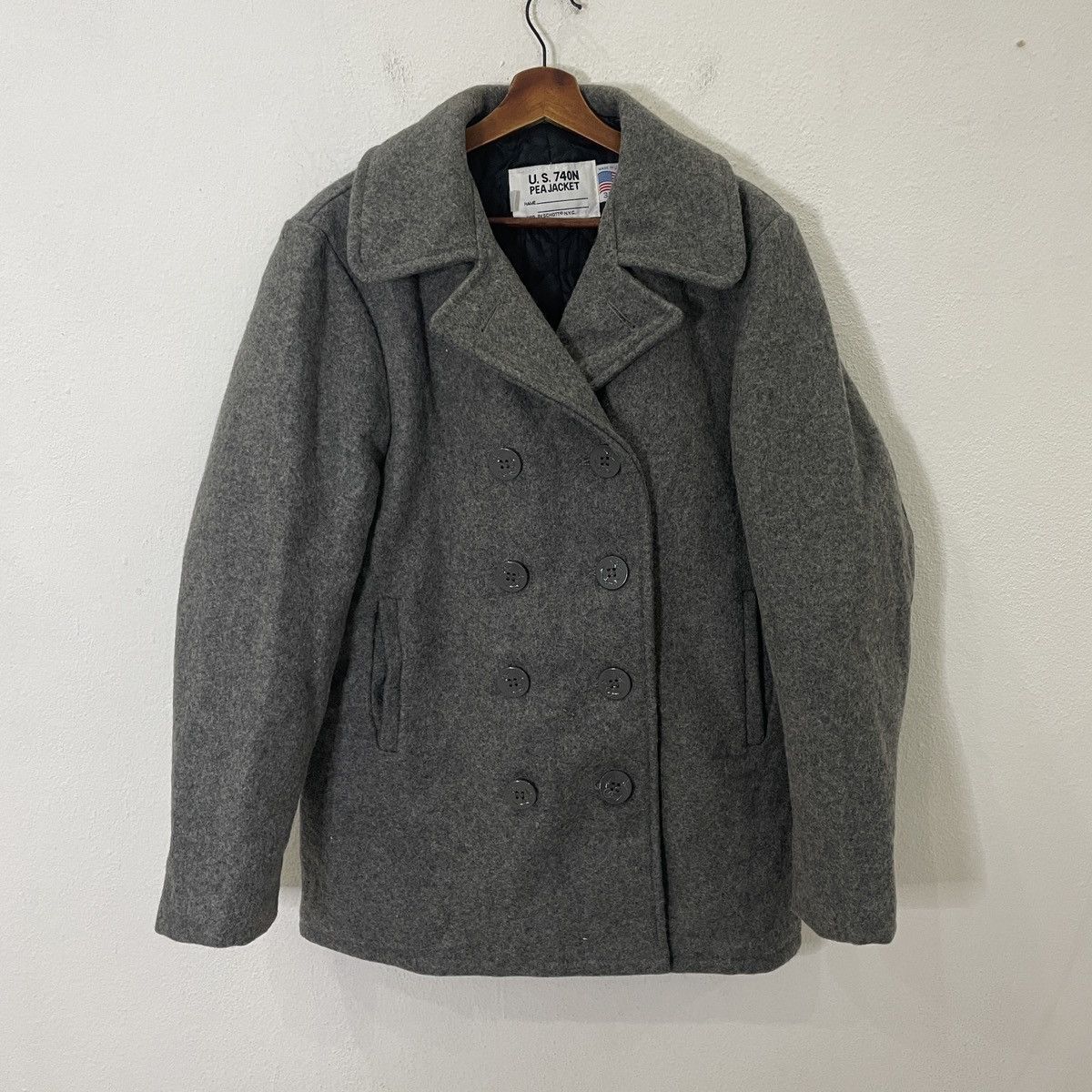 Schott Vintage 90s Schott U.S 740n Pea Jacket Size US M / EU 48-50 / 2 - 1 Thumbnail