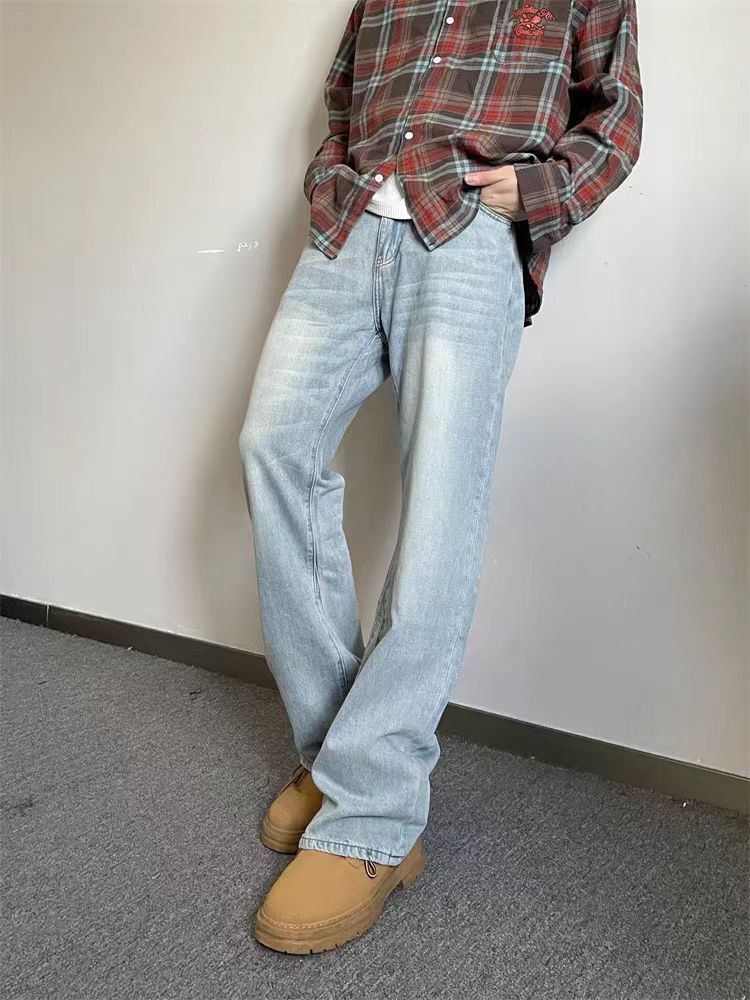 Japanese Brand × Jean High street washed straight micro flare jeans Size US 31 - 4 Thumbnail