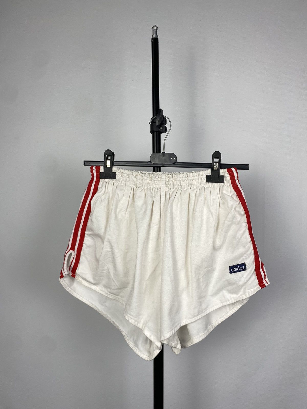 Adidas × Vintage Vntg Adidas Cotton West Germany Shorts 80s Football Soccer Size US 31 - 1 Thumbnail