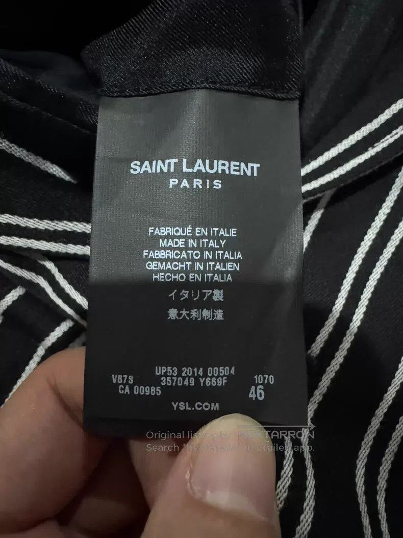 Saint Laurent Paris Saint Laurent Paris Gold Button Striped Men's Suit i Size US S / EU 44-46 / 1 - 5 Thumbnail