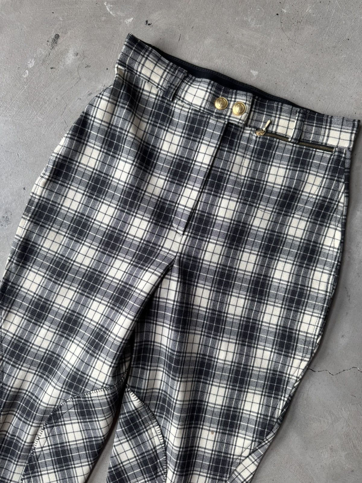 Gucci F/W 1993 runway Gucci plaid jodhpurs Size 24" / US 00 / IT 34 - 3 Thumbnail