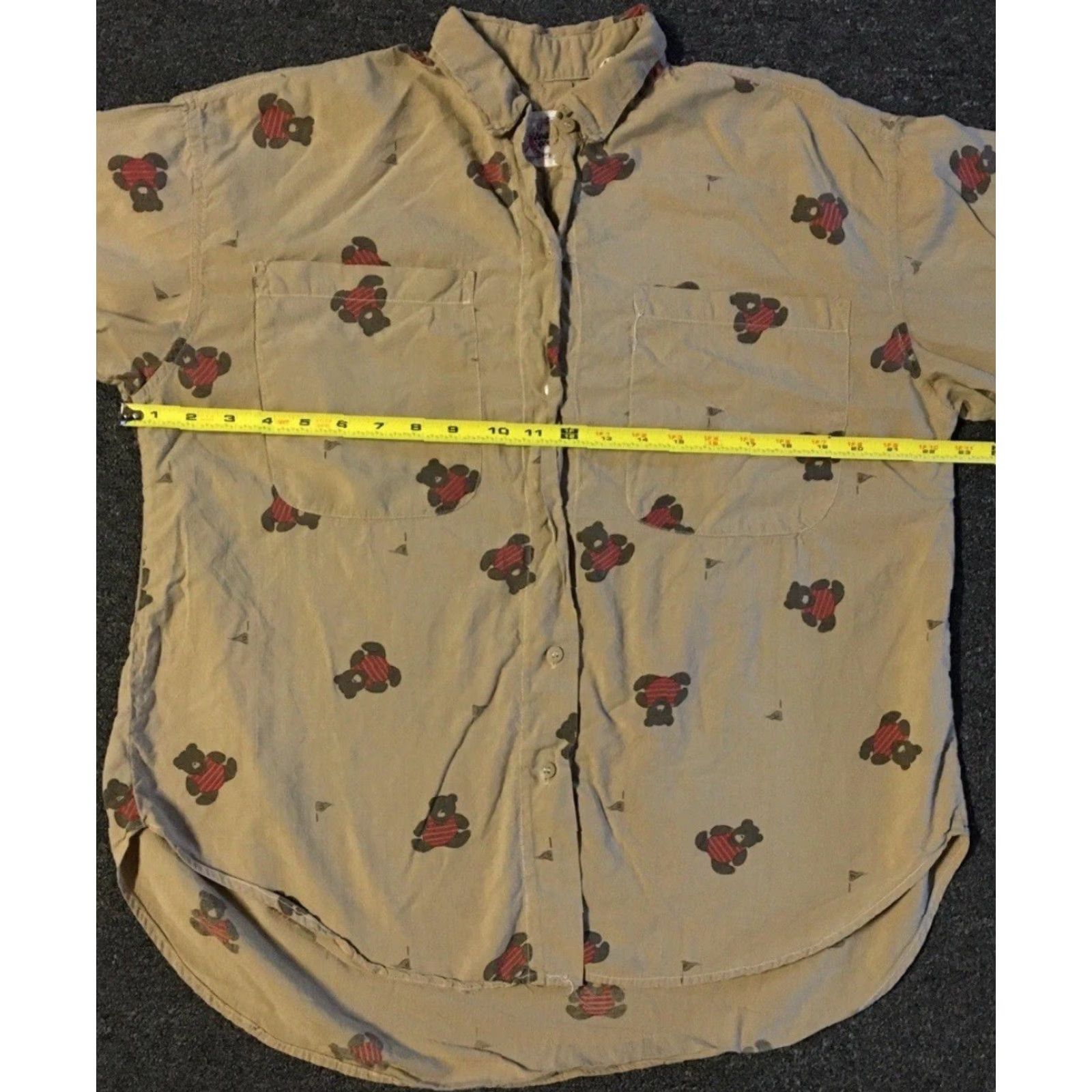 Vintage Vtg 80s Teddy Bear All Over Print Shirt S Mens Button-Up Beige 90s Art Grunge Casual Cowboy World USA 80s 90s Teddy Bear"AOP" Button Up Shirt Size US S / EU 44-46 / 1 - 6 Thumbnail