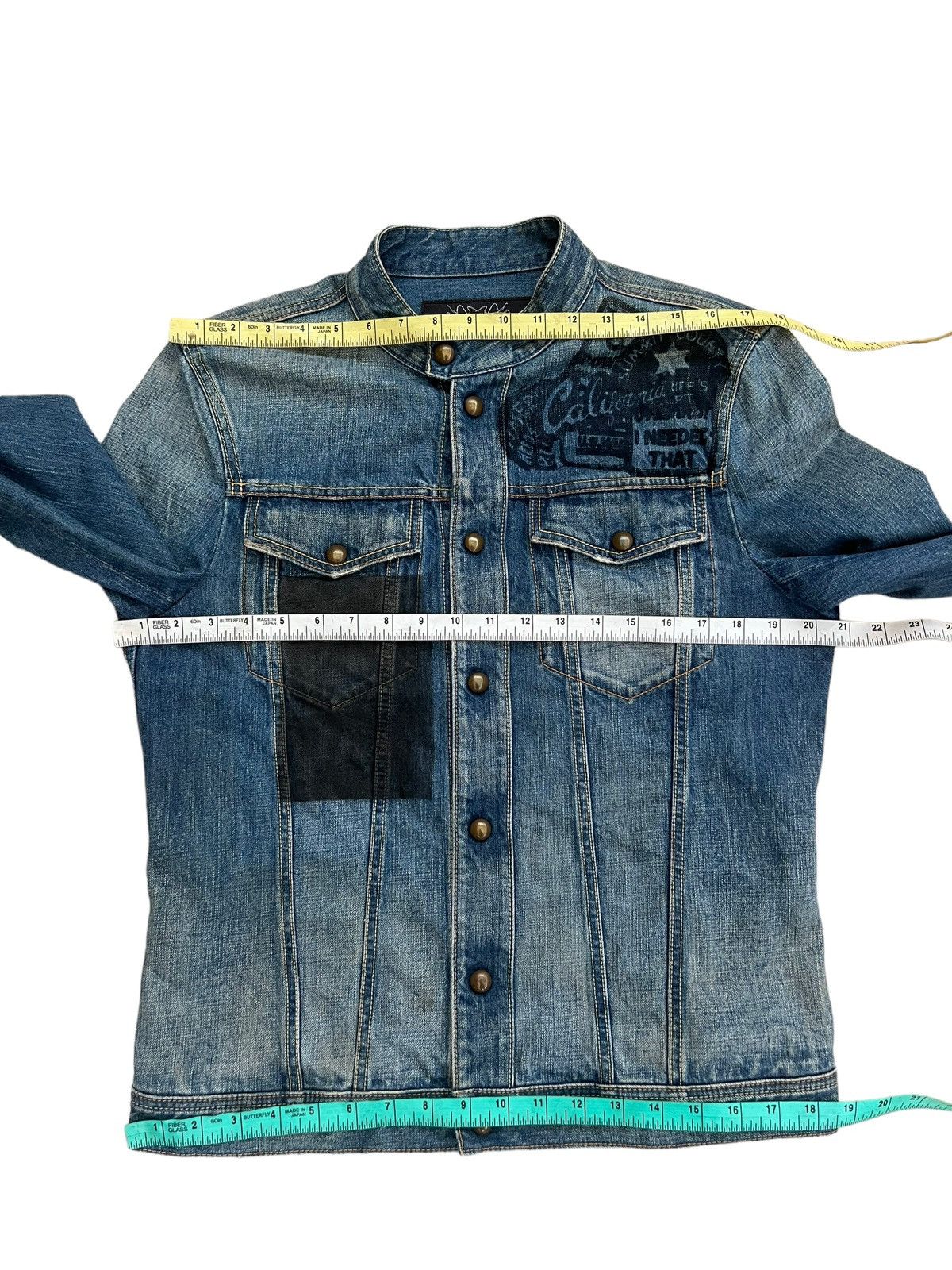 Japanese Brand Velvet Blue Japan Panter Denim Cafe Racer Jacket Size US M / EU 48-50 / 2 - 3 Thumbnail