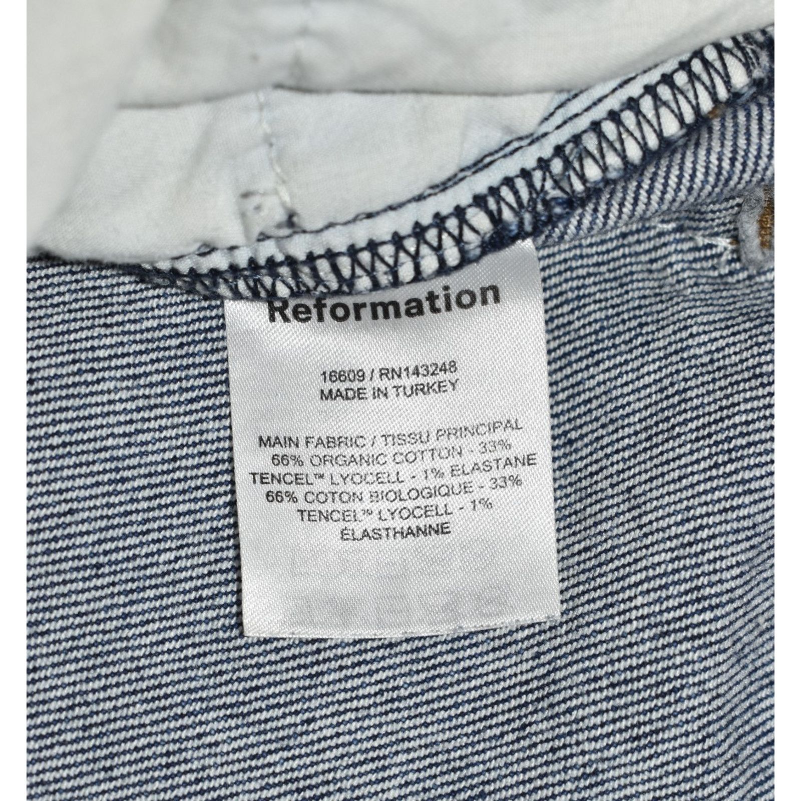 Reformation REFORMATION Cotton Wash Huntington Slim Skinny Jeans Size 24 Size 24" / US 00 / IT 34 - 4 Thumbnail