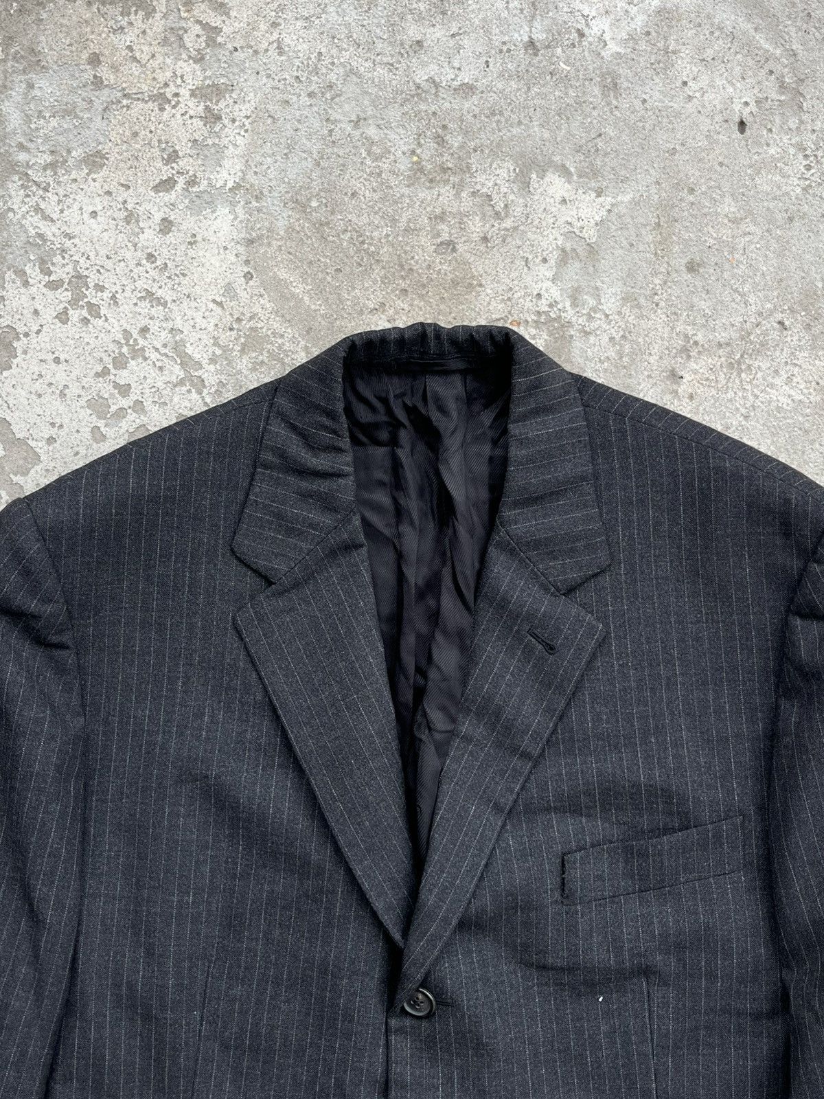 Prada Prada Vintage Wool Stripped Blazer Jacket Size US L / EU 52-54 / 3 - 12 Thumbnail