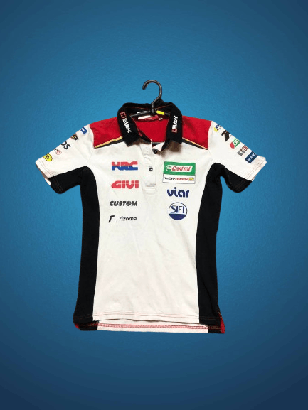 Vintage Vintage Team Honda LCR Racing Motorsport Polo Jersey Size S / US 4 / IT 40 - 1 Thumbnail