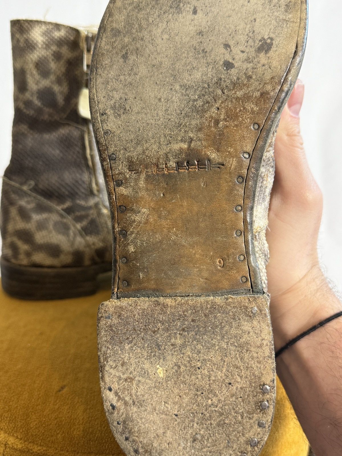 A1923 Augusta Lizard Leather Back Zip Boots Size US 9 / EU 42 - 4 Thumbnail