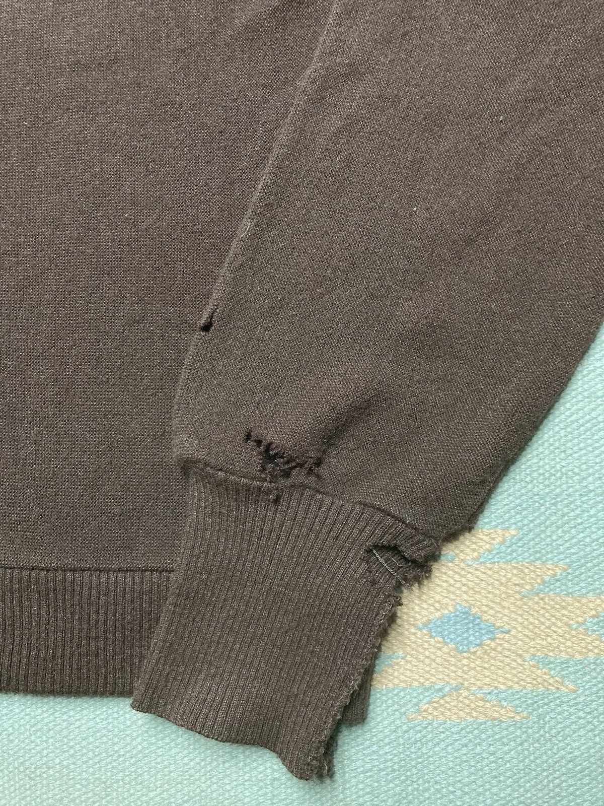Vintage 80s JCPenney cardigan sweater acrylic knit distressed L/XL Size US XL / EU 56 / 4 - 2 Thumbnail