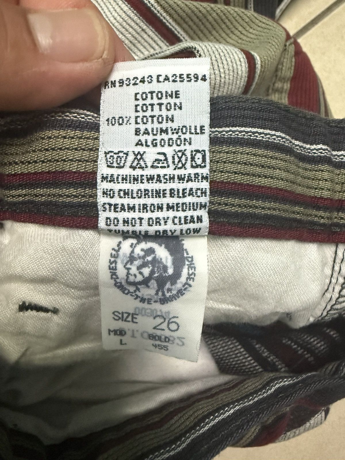 Diesel DIESEL STRIPE FLARE PANT Size 26" / US 2 / IT 38 - 11 Thumbnail