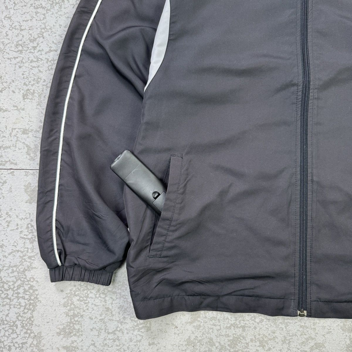 Nike × Vintage 💥Nike Swoosh Vintage Y2K Drill Jacket Size US L / EU 52-54 / 3 - 3 Thumbnail