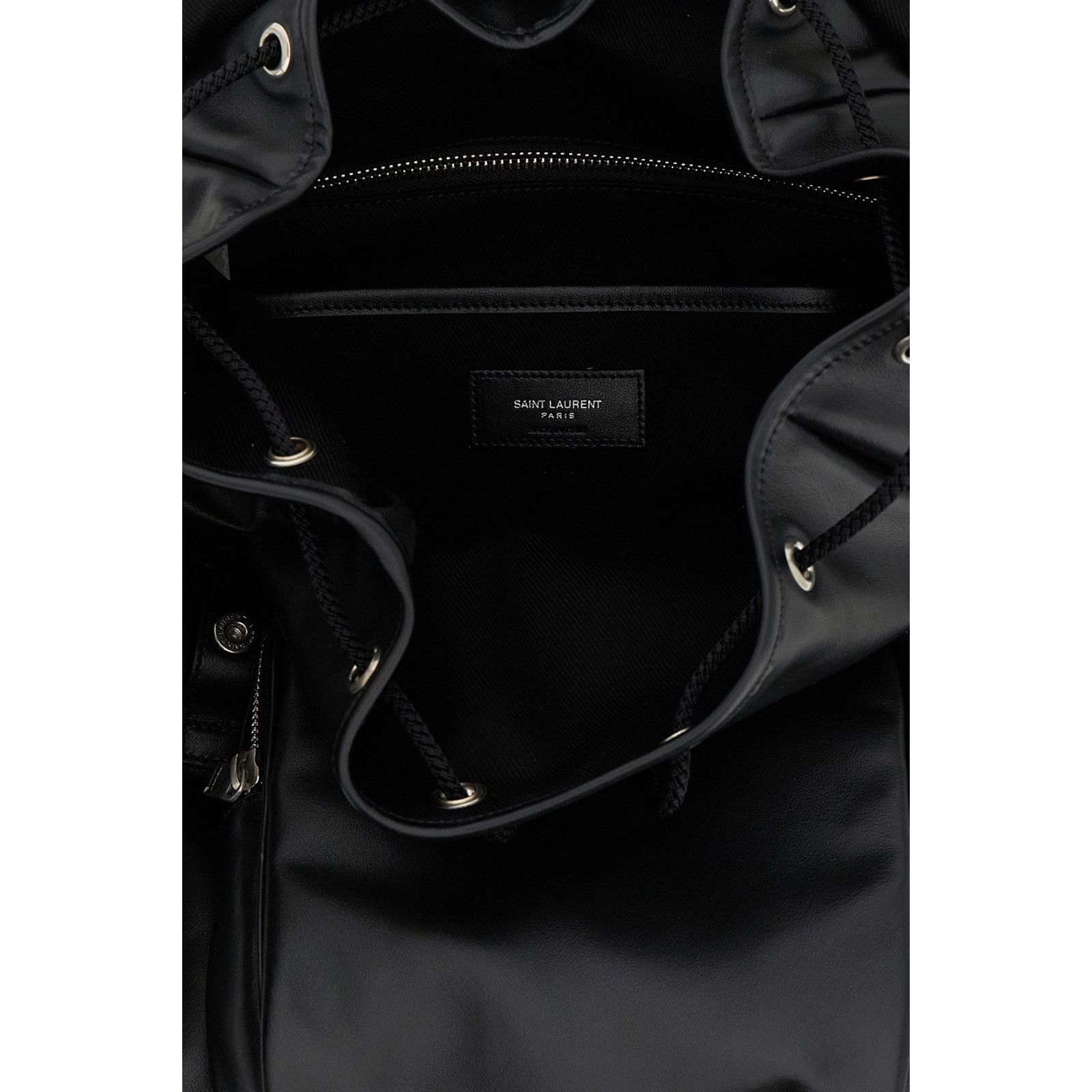 Saint Laurent Paris Saint Laurent Black Leather Backpack New & Authentic Size ONE SIZE - 4 Thumbnail