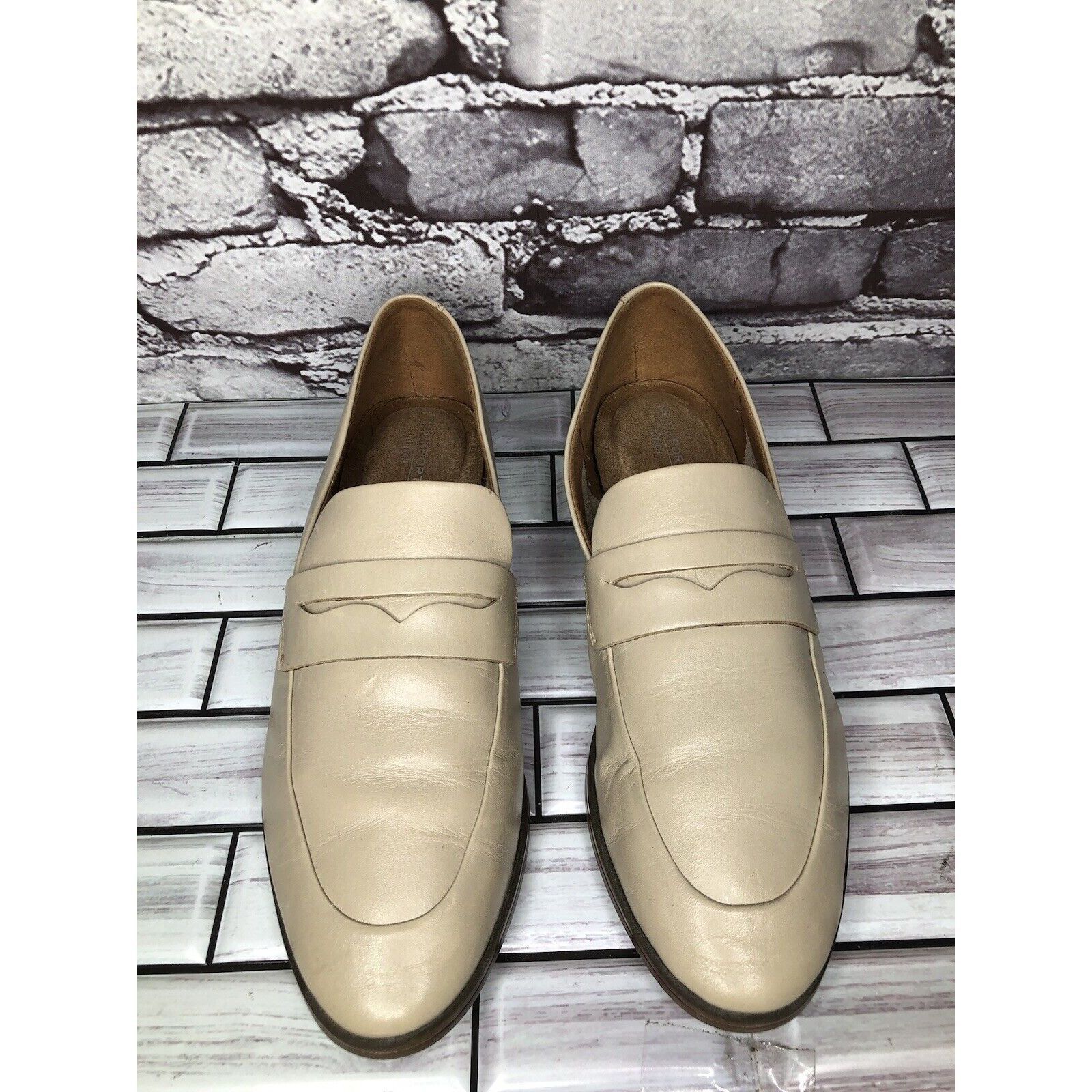 Rockport Rockport Trutech Beige Nude Leather Penny Slip On Dressy Loa Size US 7.5 / IT 37.5 - 9 Thumbnail
