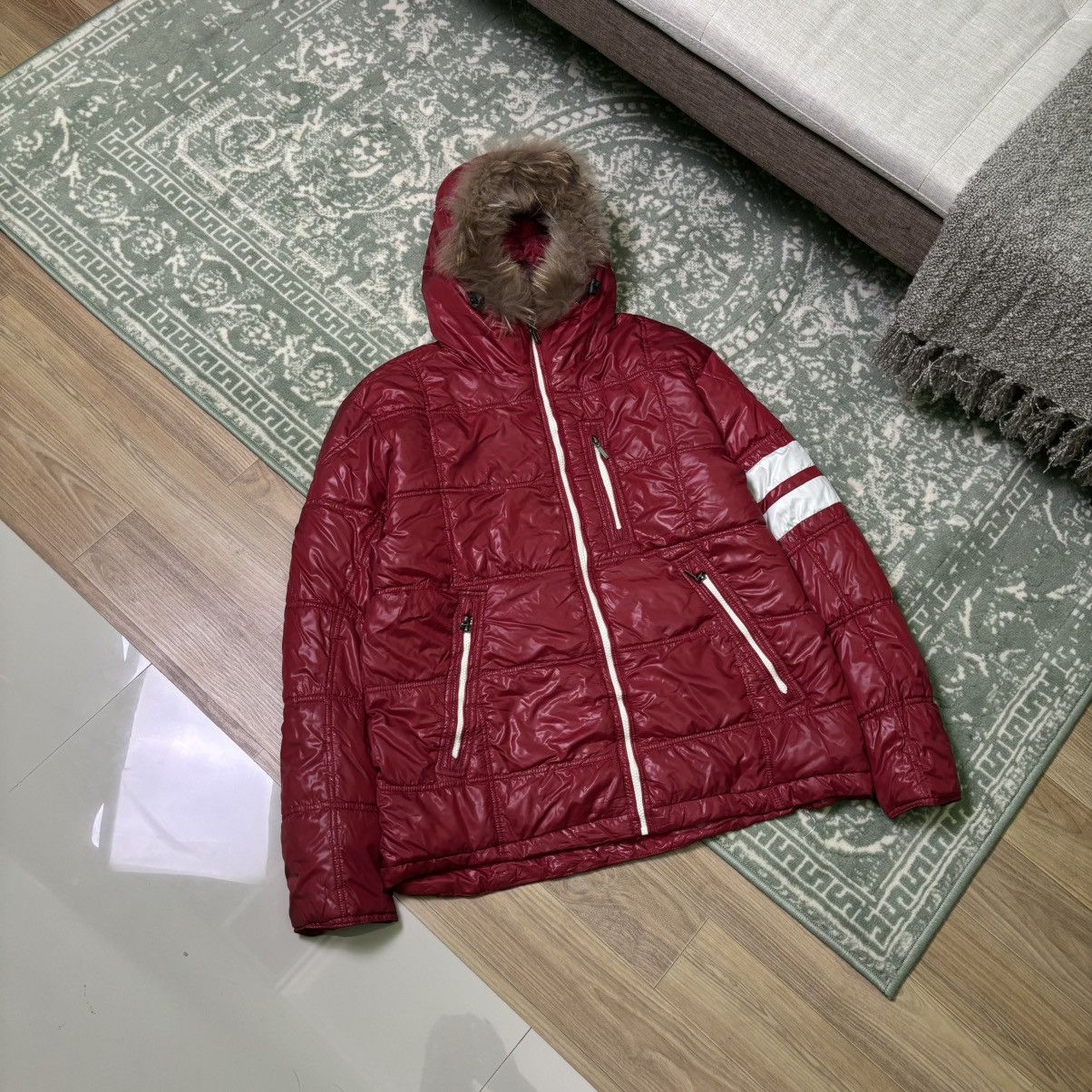 If Six Was Nine × Japanese Brand × Le Grande Bleu (L.G.B.) NOTA BENE Fur jacket down puffer IfSixWasNine LGB Style Size US L / EU 52-54 / 3 - 1 Thumbnail