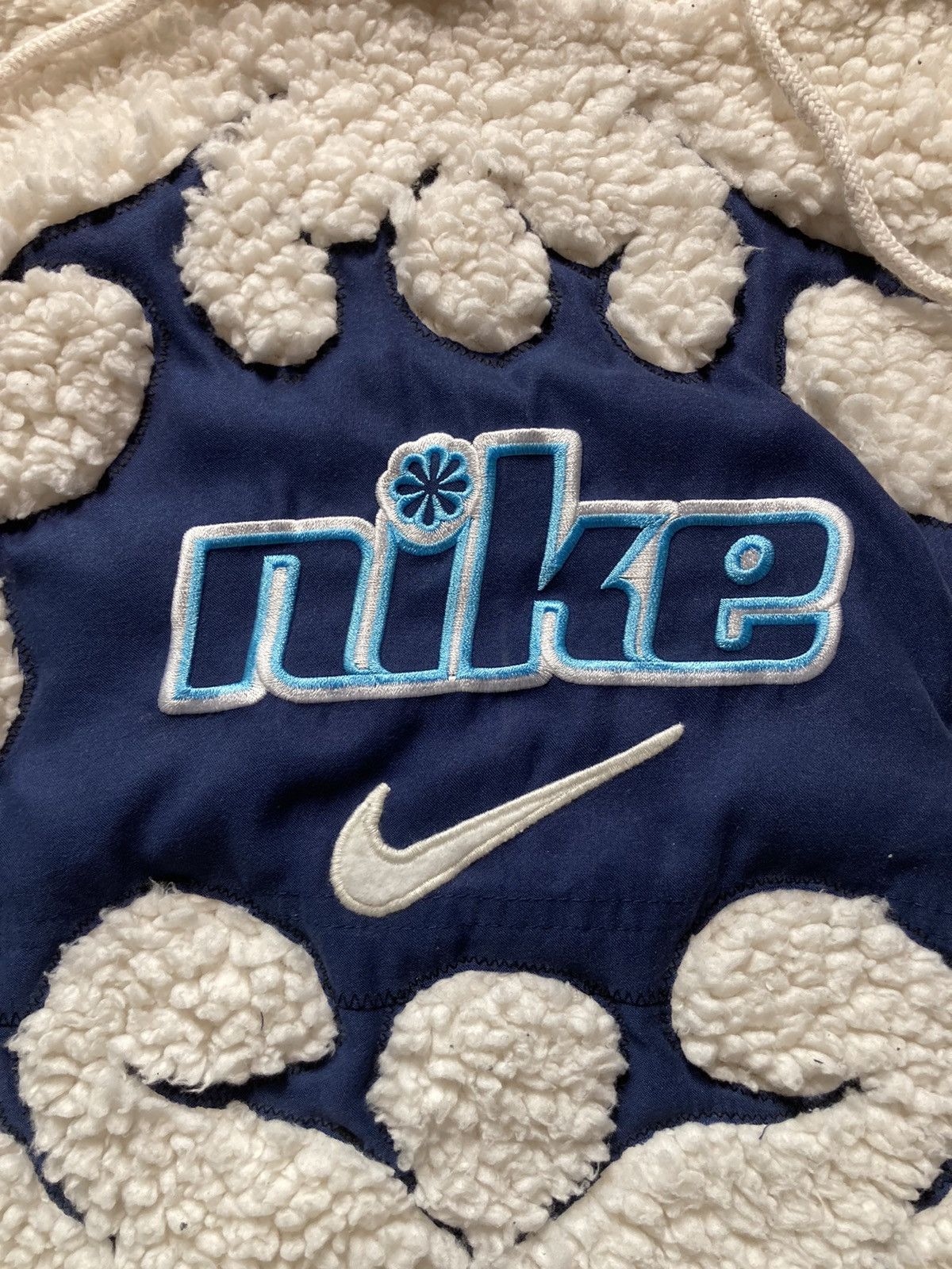 Nike × Vintage ⛩️nike hoodie custom ninja fleece vintage y2k center big logo Size US L / EU 52-54 / 3 - 4 Thumbnail