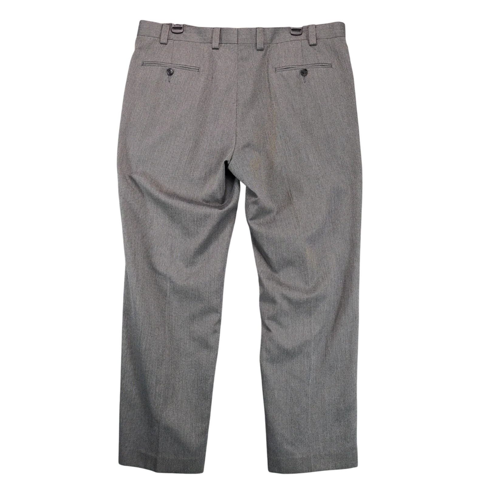 Ralph Lauren Ralph Lauren Gray Dress Pants Men's 38x30 Slacks Flat Front Size 38R - 2 Thumbnail